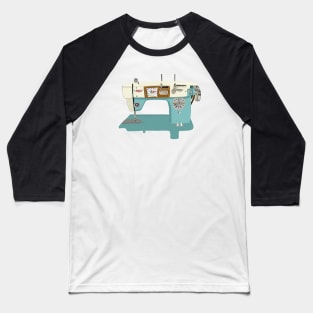 Blue Sewing Machine Baseball T-Shirt